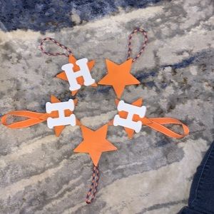 Christmas decorations Astros (Houston) Handmade Ornament set X 5.